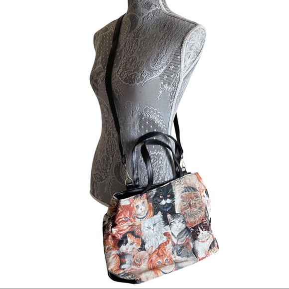 ❌ SOLD ❌ Vintage Cat Purse Over The Shoulder Crossbody Bag - Picture 3 of 10
